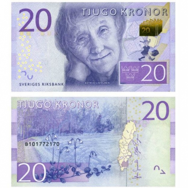 Billete de 20 coronas de Suecia