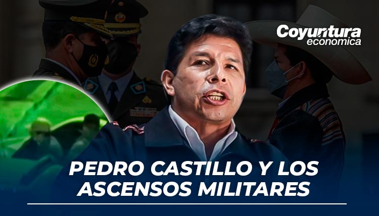 Presidente Castillo y los ascensos militares de 2021