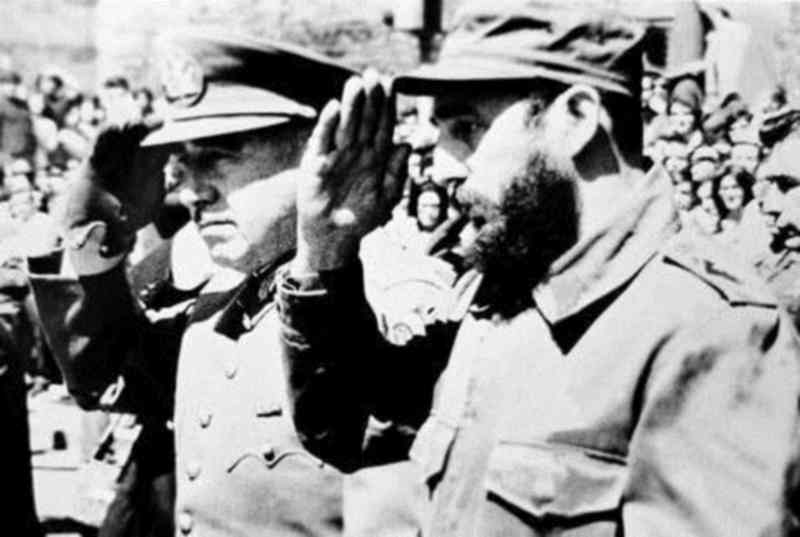 Fidel Castro y Augusto Pinochet en Chile
