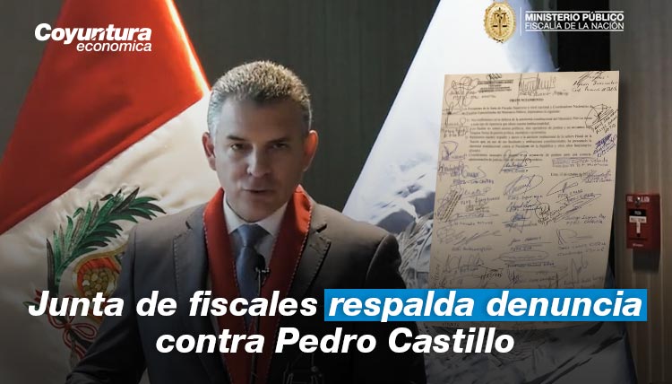 Junta de Fiscales respalda denuncia de Fiscal de la Nación contra Pedro Castillo