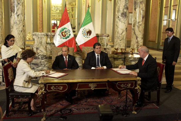 Perú y México sellaron acuerdo para promover negocios e inversiones