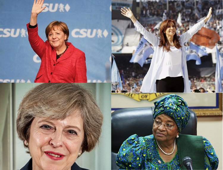 Retratos de mujeres influyentes en política