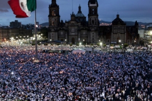 Marcha masiva contra la violencia en México