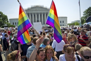 Celebraciones por la ley del Matrimonio gay en EEUU