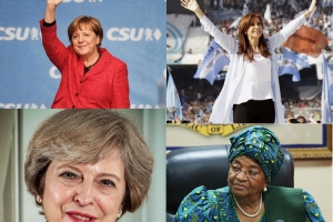 Retratos de mujeres influyentes en política