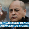 Beder Camacho denuncia amenazas de muerte