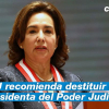 Elvia Barrios, presidenta del Poder Judicial